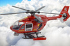Helikopter ratunkowy DUZY smiglowiec zabawka z hakiem efekty światło dźwięk  z wciągarką,